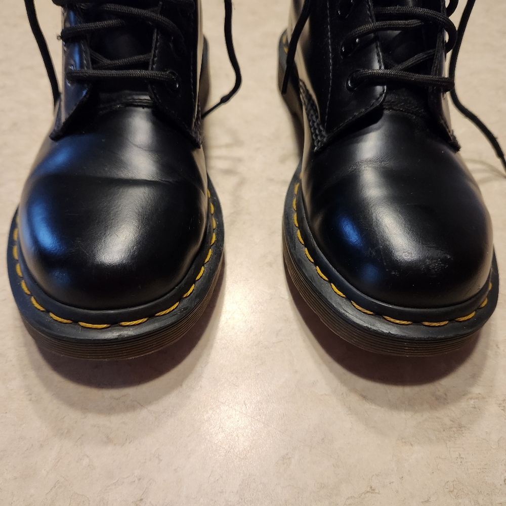 Dr. Martens 1460 Smooth Black Leather Boots - Picture 8 of 8